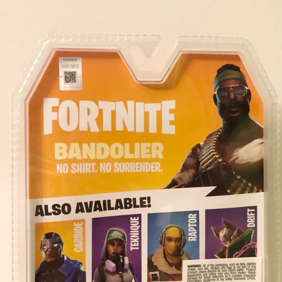2018 Fortnite Bandolier Solo Mode  Action Figure Epic Games Damaged Box - Picture 9 of 16